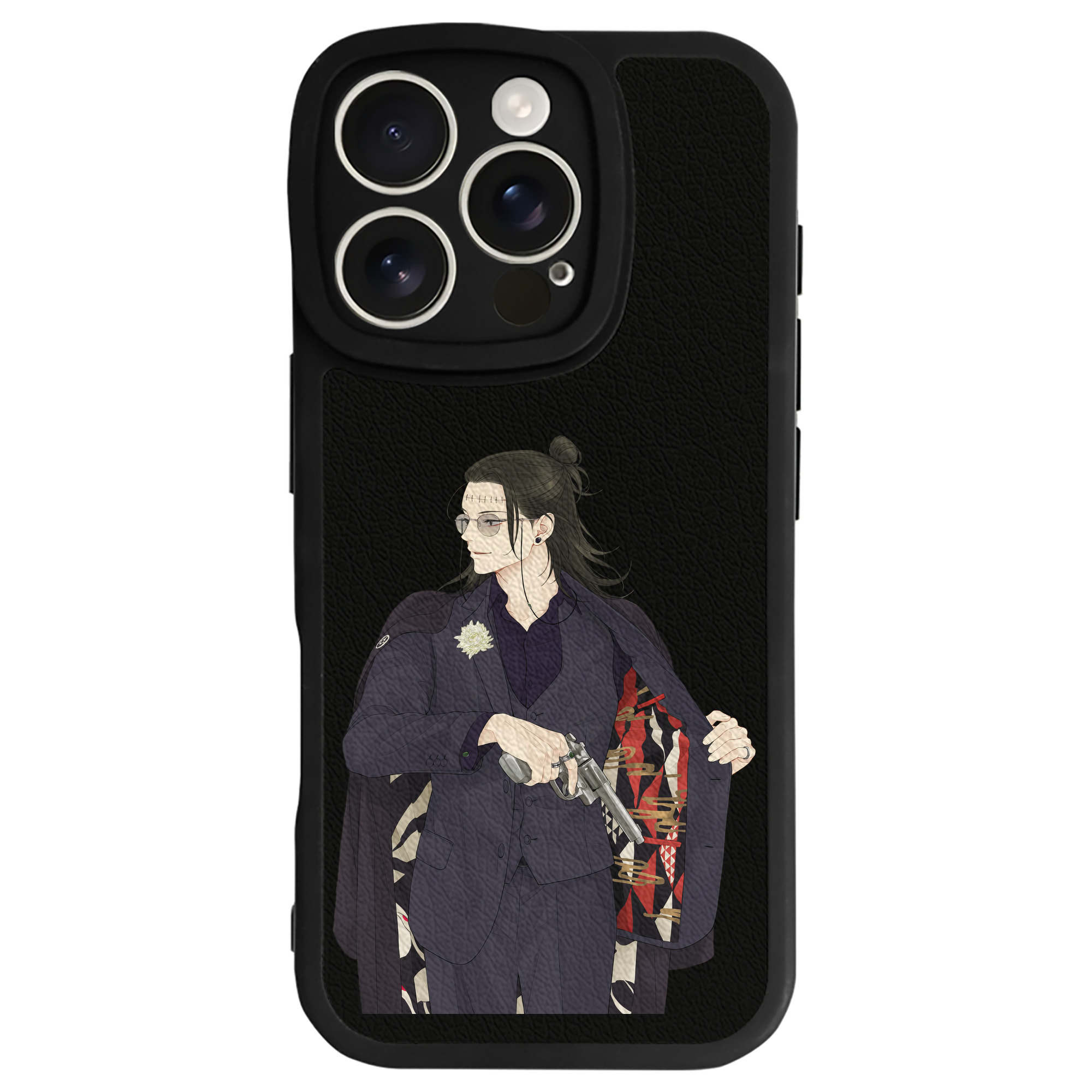 （画像用） 呪術廻戦 Jujutsu Kaisen 【iPhone 16シリーズ対応】シリコンスマホケース（レザー調） 材質：シリコン